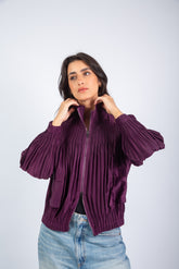 Urban Fringe Jacket-Purple